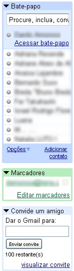 Bate-papo, marcadores e convites. Tudo será explicado.