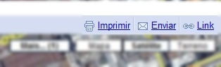 Imprima, envie ou copie o link do mapa que está visualizando